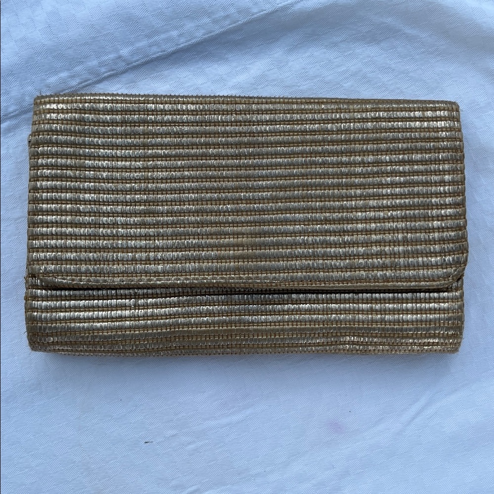 Gold Textured Clutch